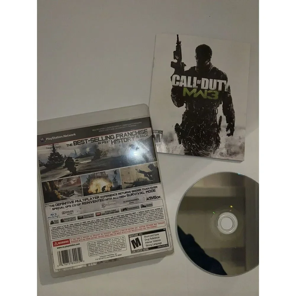 Call of Duty: Modern Warfare 3 (Sony PlayStation 3, 2011) Manuel And Case